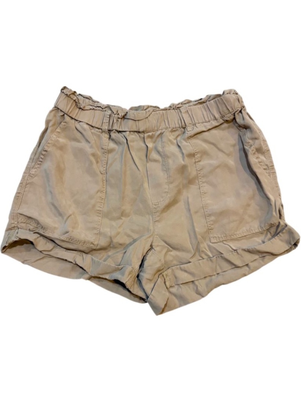 Aerie Khaki Comfy Relaxed Pull On Shorts